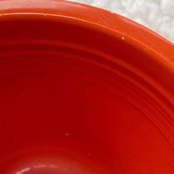 Vintage Radioactive Ordinal Red #3 Fiestaware Nesting Bowl Inside Rings. RARE - Picture 5 of 10